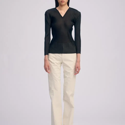 Sheer Scarf Pleats