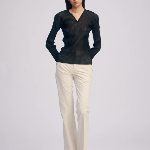 Sheer Scarf Pleats