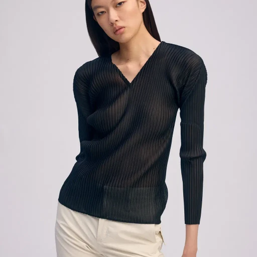 Sheer Scarf Pleats