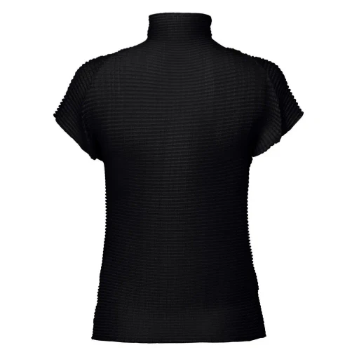 Wooly Pleats Bk/Wt-66