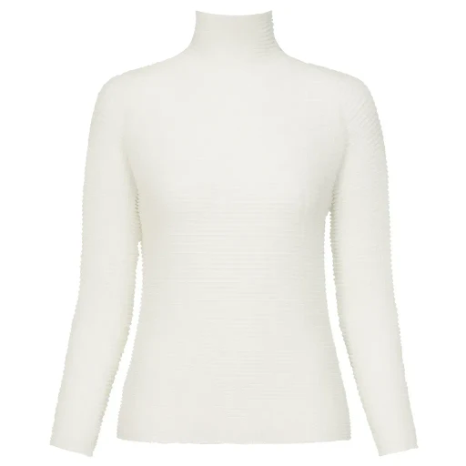Wooly Pleats Bk/Wt-66