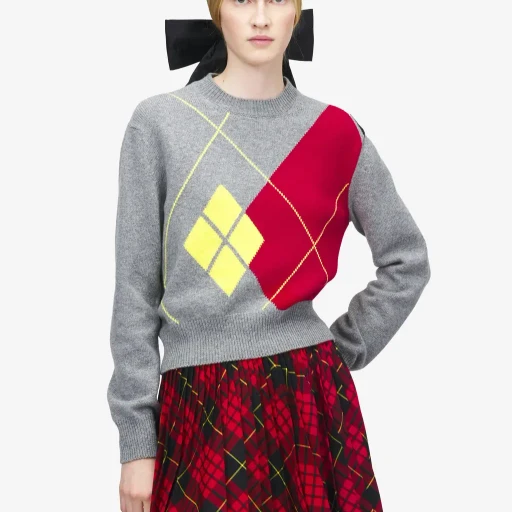 Argyle Crew Neck Jumper