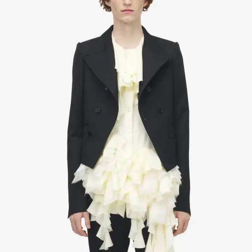 Asymmetric Lapel Jacket
