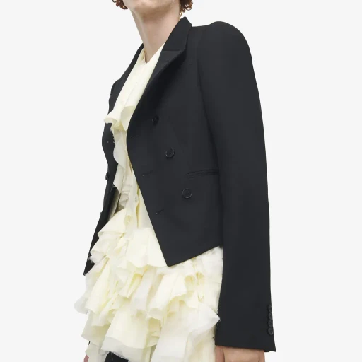 Asymmetric Lapel Jacket