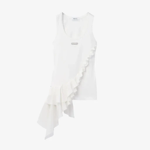 Asymmetric Ruffle Tank Top