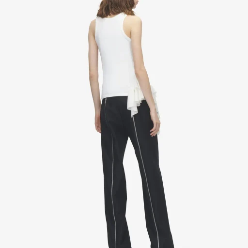 Asymmetric Ruffle Tank Top