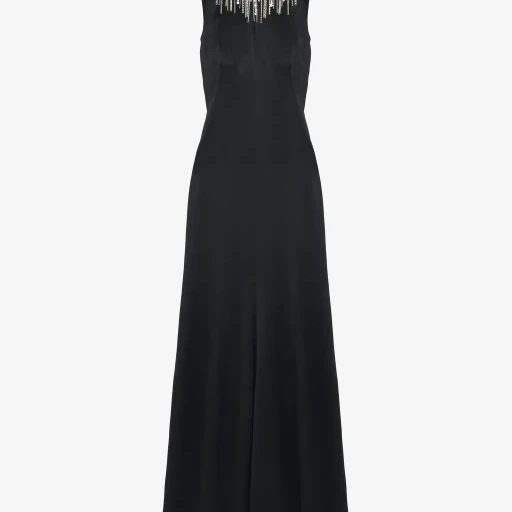 Chain Mail Embroidery Evening Dress