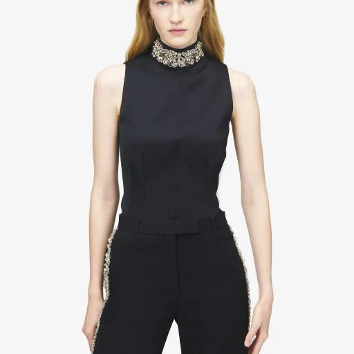 Chain Mail Embroidery Top