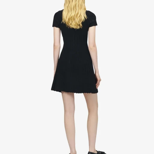 Chenille Stripe Mini Dress