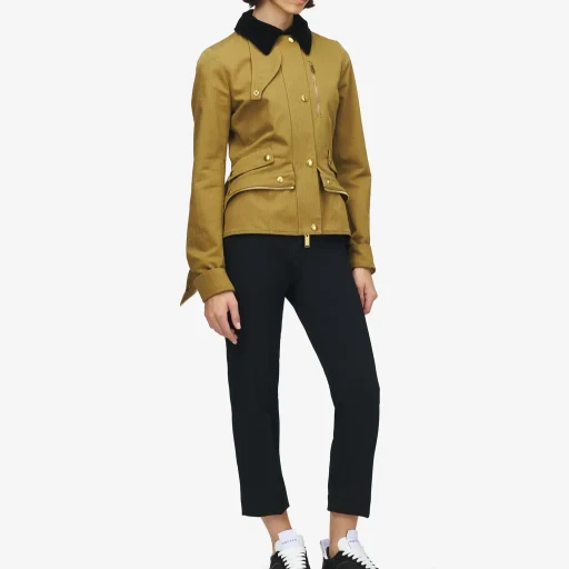 Cotton Herringbone Kickback Jacket