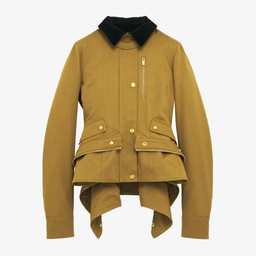 Cotton Herringbone Kickback Jacket