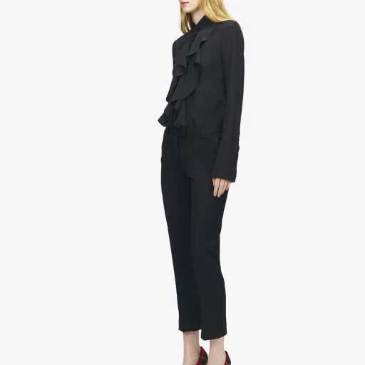 Cropped Tailored Trousers