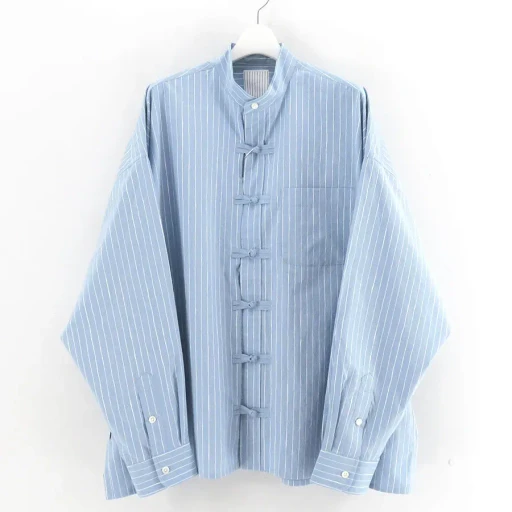 Cotton Stripekung Fu Shirt