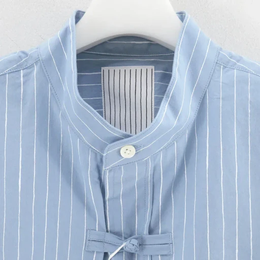 Cotton Stripekung Fu Shirt