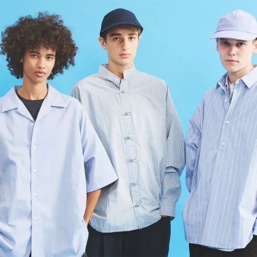 Cotton Stripekung Fu Shirt