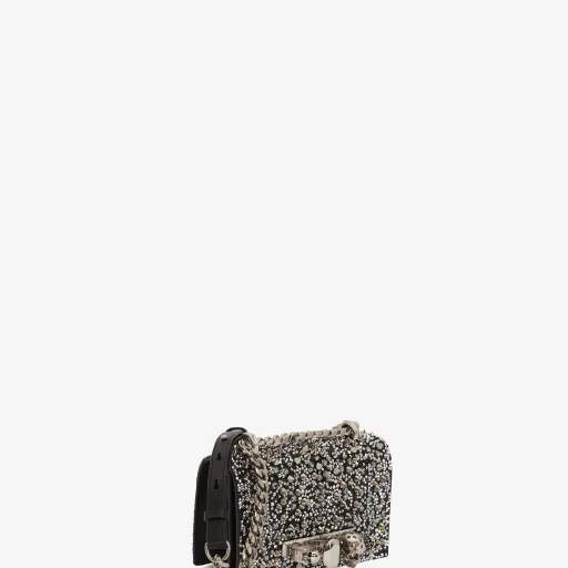Crystal-Embellished Mini Jewelled Satchel
