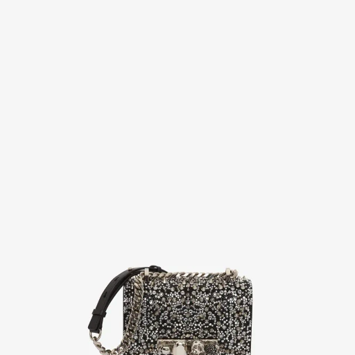 Crystal-Embellished Mini Jewelled Satchel
