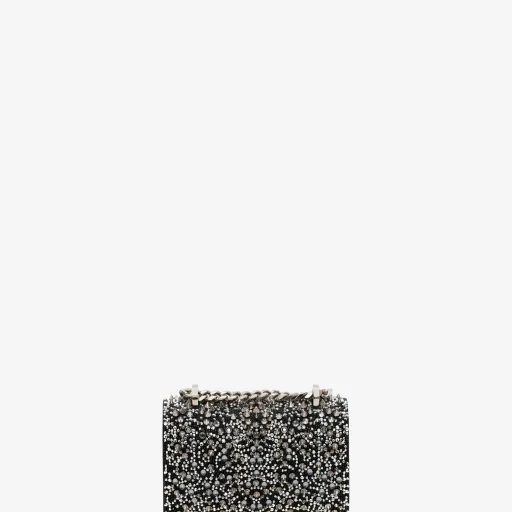Crystal-Embellished Mini Jewelled Satchel