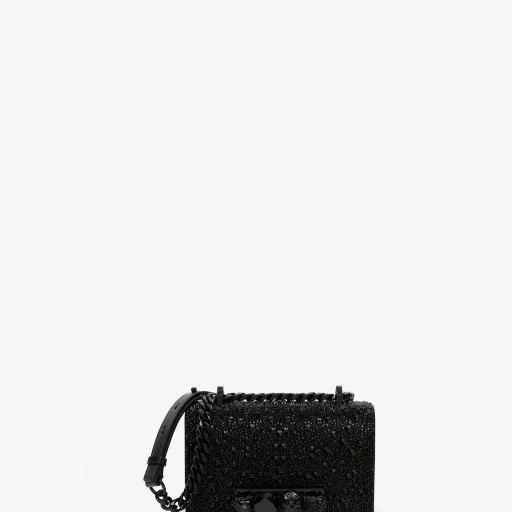 Crystal-Embellished Mini Jewelled Satchel
