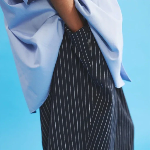 Stripe Super Wide Pants