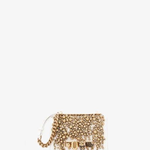 Crystal Embroidery Mini Jewelled Satchel