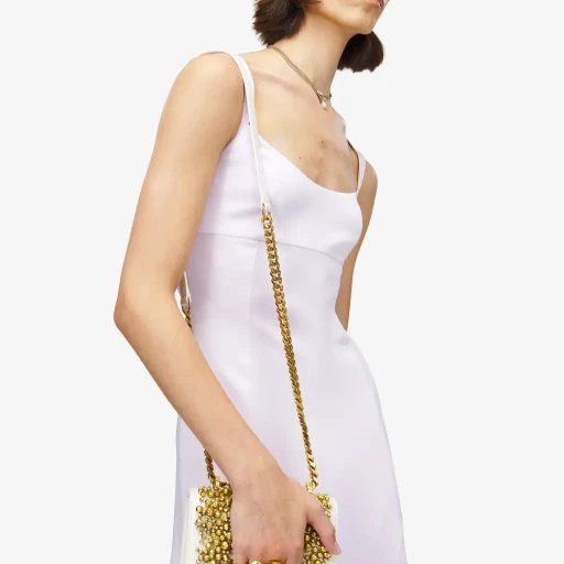 Crystal Embroidery Mini Jewelled Satchel