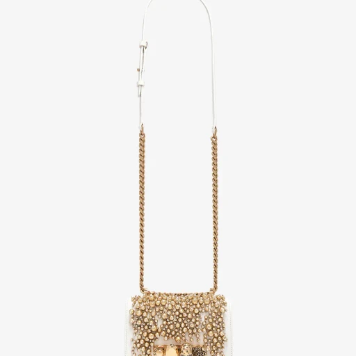 Crystal Embroidery Mini Jewelled Satchel