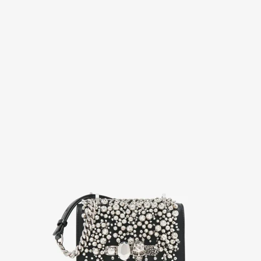 Crystal Embroidery Mini Jewelled Satchel