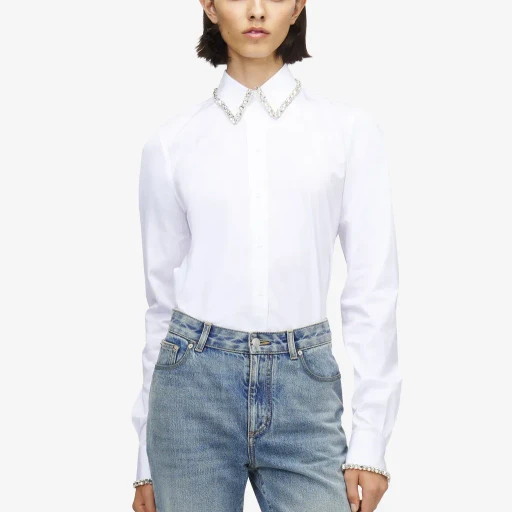 Crystal Embroidery Shirt