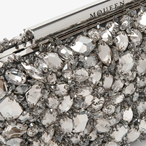 Crystal Embroidery T-Bar Box Clutch