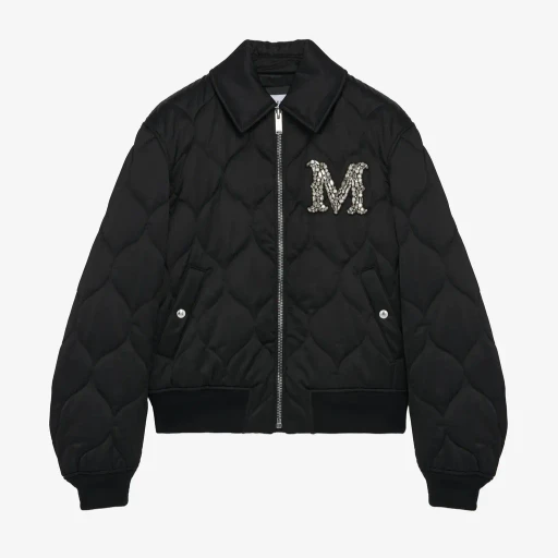 Crystal Logo Quilted Jacket