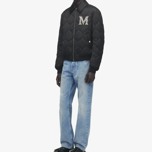 Crystal Logo Quilted Jacket