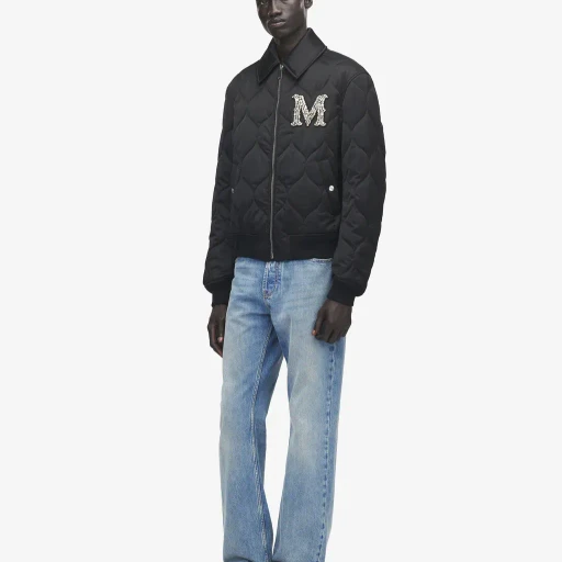Crystal Logo Quilted Jacket