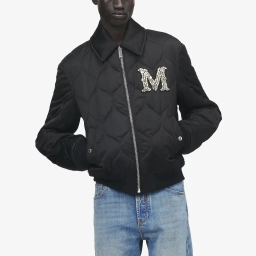 Crystal Logo Quilted Jacket