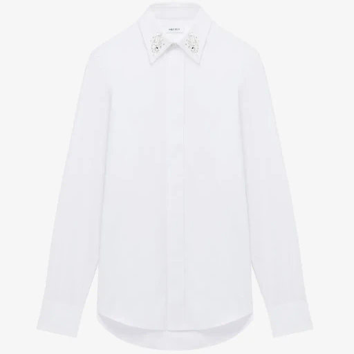 Crystal Mirror Embroidery Shirt