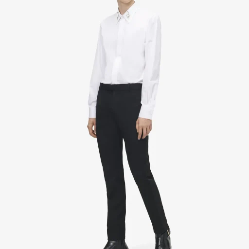 Crystal Mirror Embroidery Shirt