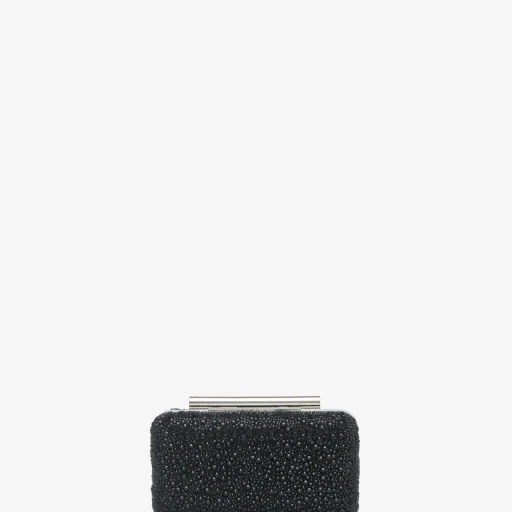 Crystal T-Bar Box Clutch