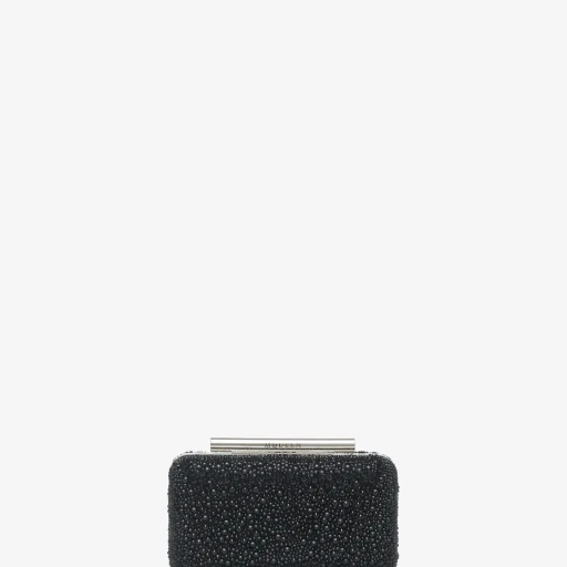 Crystal T-Bar Box Clutch