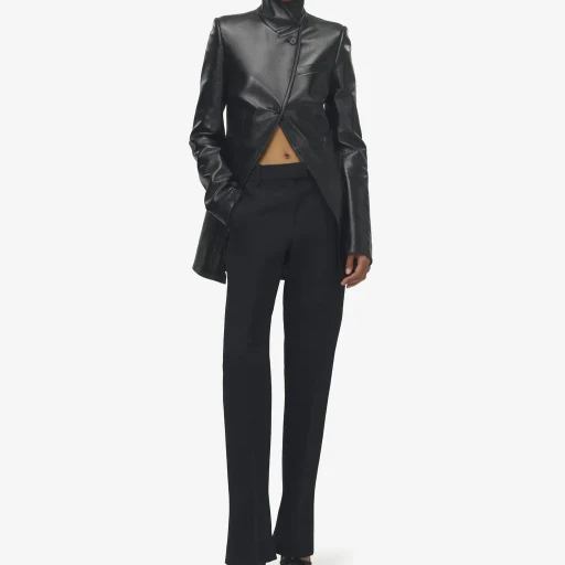 Cutaway Leather Jacket