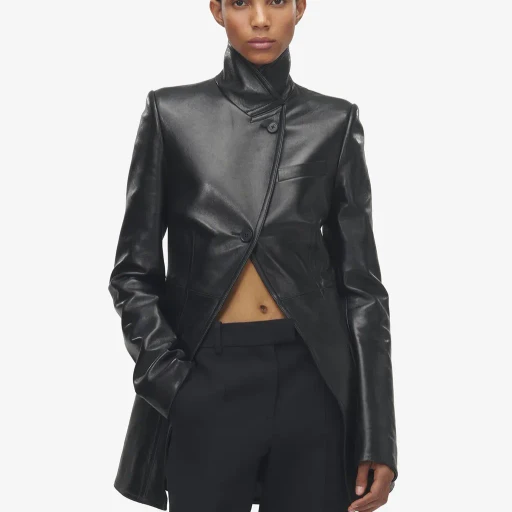 Cutaway Leather Jacket