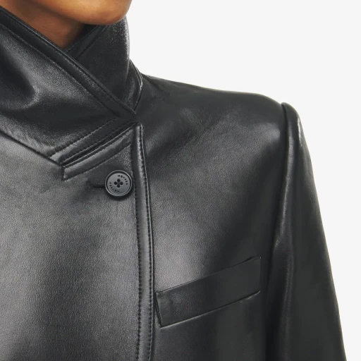 Cutaway Leather Jacket