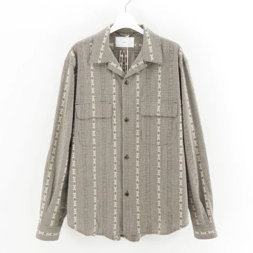 Dobby Open Collar Shirt