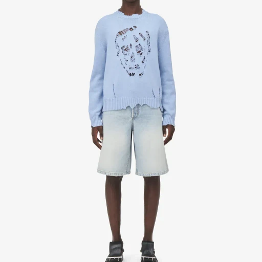 Distressed Skull Jumper