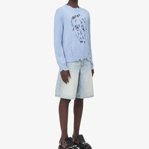 Distressed Skull Jumper