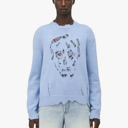 Distressed Skull Jumper