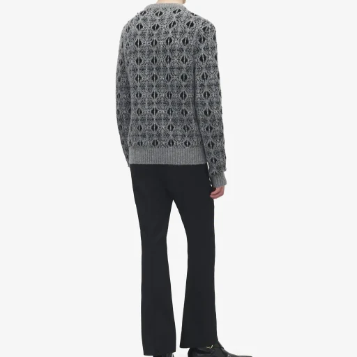 Distressed Skull Fair Isle Jumper
