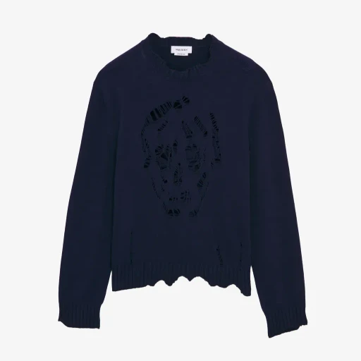 Distressed Skull Jumper