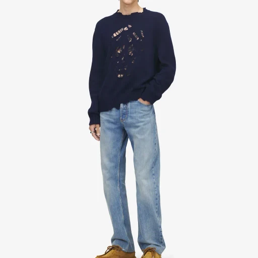 Distressed Skull Jumper