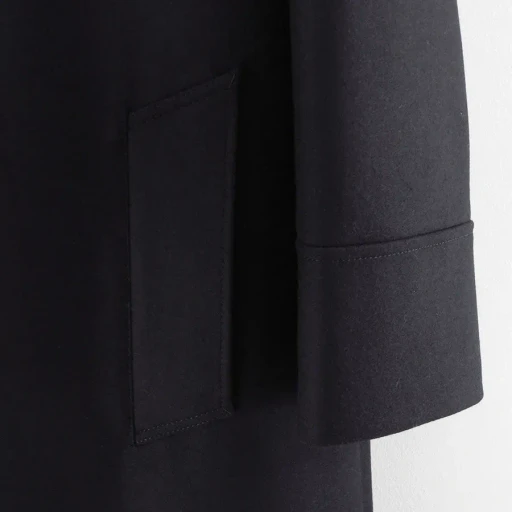 Reracs Super140 Light Melton The Bal Collar Coat