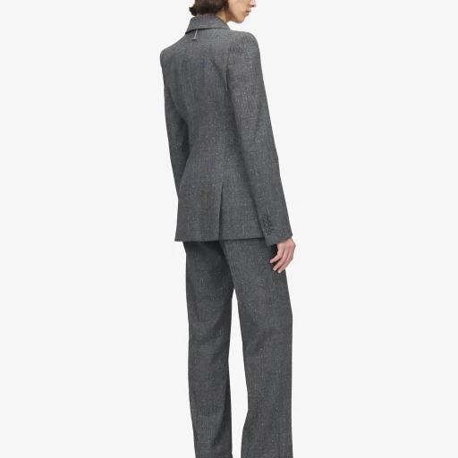 Flecked Glen Check Tailored Trousers